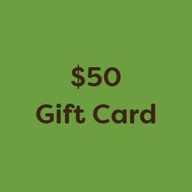 Personalised $50 Gift Card